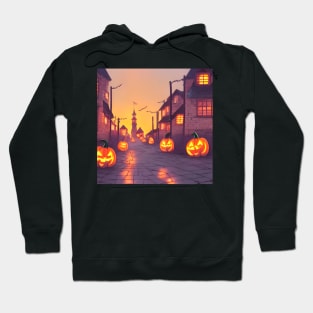 Halloween Faces Having Party Night Spooky Halloween Hoodie